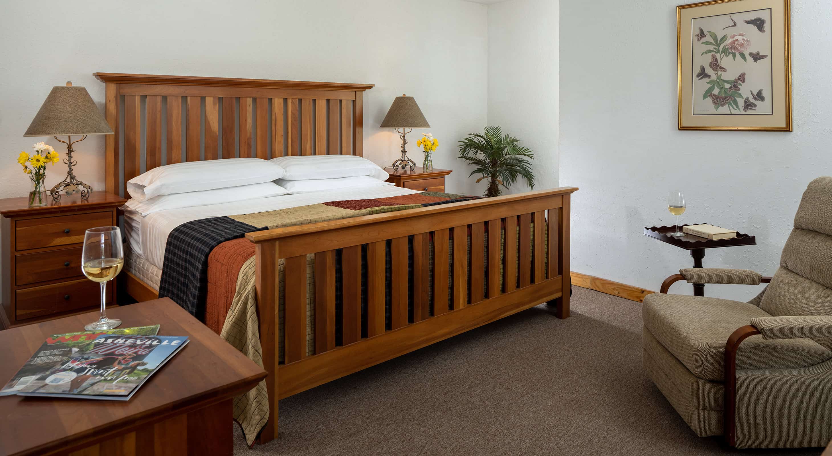 Mount Mitchell Cabin bed